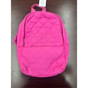 NWT Pink Quilted Puffer Mini Backpack